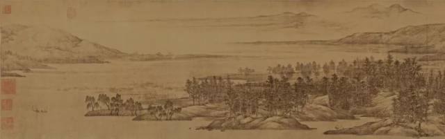 南宗”山水画大宗主——董源《夏景山口待渡图》_搜狐网