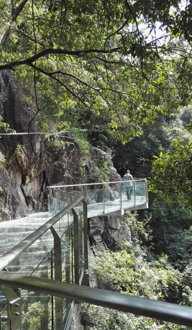 厦门首家玻璃桥～～闽南小九寨野山谷,玻璃桥 军营村七彩池超值一日游