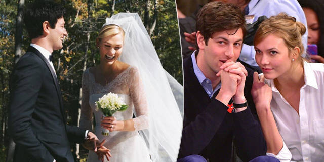 4,【超模karliekloss晒婚纱照 宣布与富商男友修成正果】