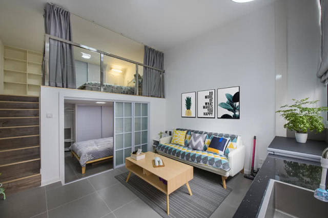 我把28㎡单间改成两居室来参观的人都赞不绝口