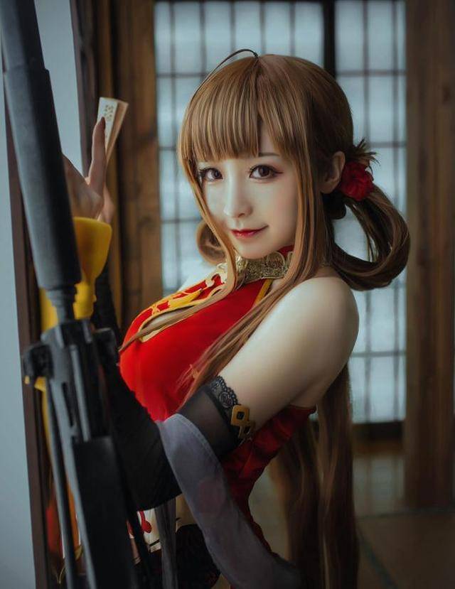 少女前线dsr50红牡丹cos你是否能判断出我是天使还是恶魔