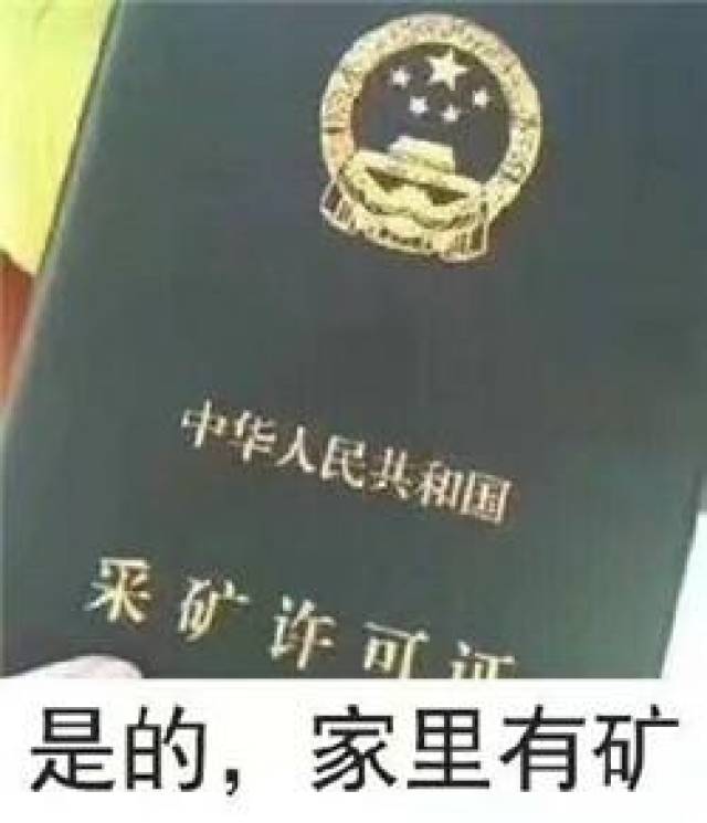 矿家子弟搞笑表情包:我家里有矿,做我女朋友吗