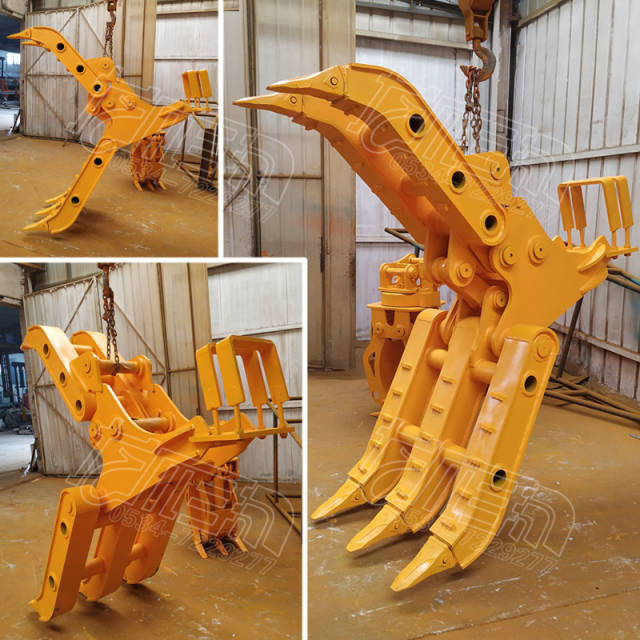 小松200挖掘机抓铁夹发往海南省海口/儋州/琼州市