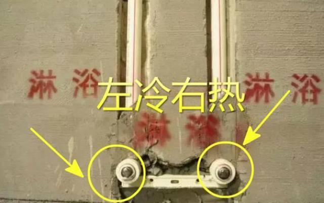 正常情况下冷热水管的间距是15cm!