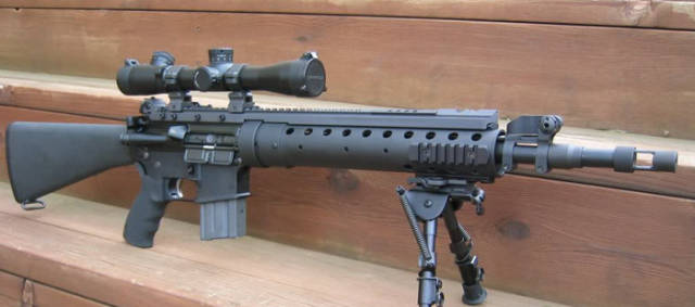 世界排名前三的最小口径狙击步枪美国556毫米mk12独领风骚