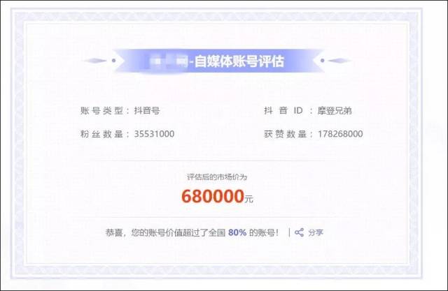 短视频账号出售