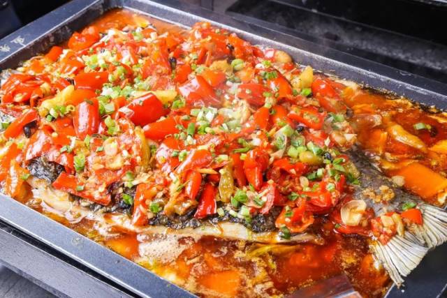 2,微中辣剁椒味烤鱼