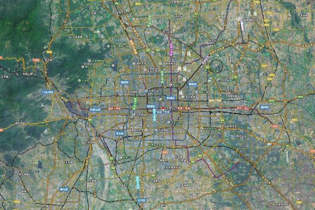 北京市卫星地图