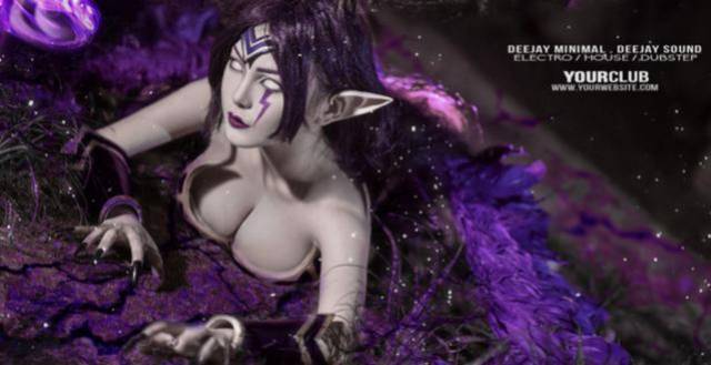 英雄联盟堕落天使莫甘娜cos赏析!我会叫他们好受的!