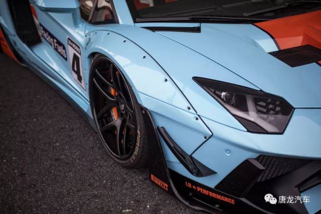 【经典涂装】经典的海湾石油涂装,套用在 lamborghini aventador上,你