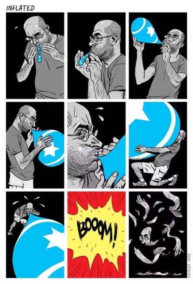 以色列插画家 asaf hanuka的讽刺现代社会彩色插画