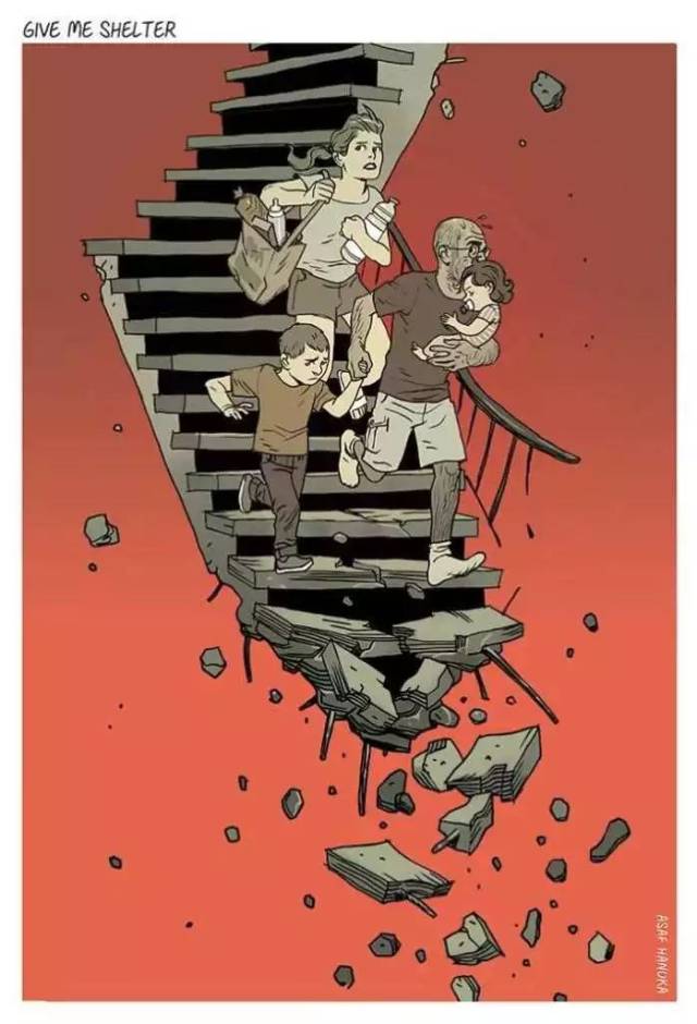 以色列插画家 asaf hanuka的讽刺现代社会彩色插画