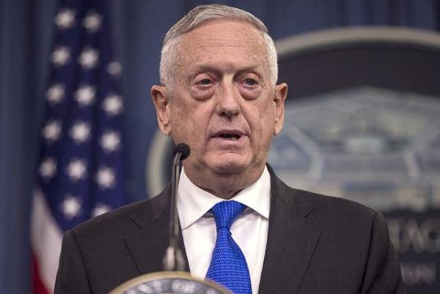 美国防部长马蒂斯:下周将在华盛顿与中国国防部长进行会面