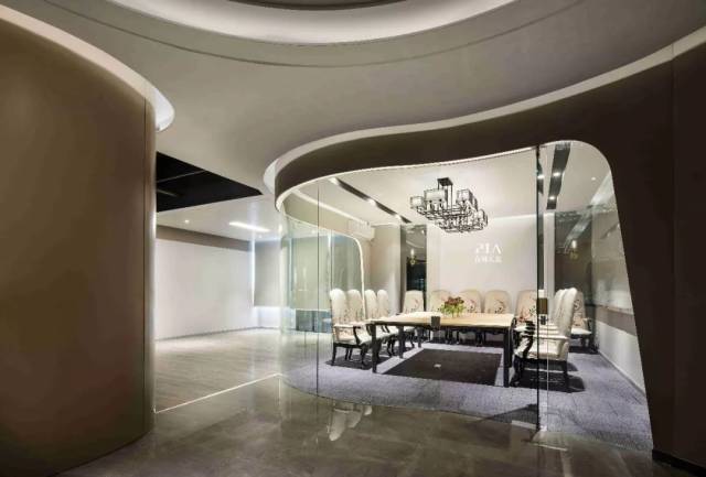 铜奖作品 | 弧形灯光设计让空间更动感——合创天筑办公空间