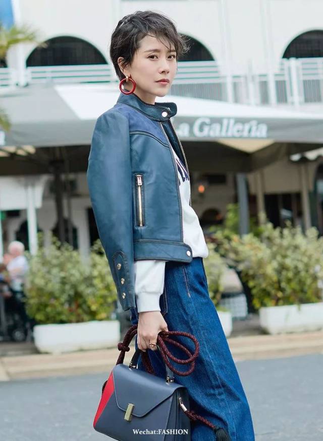 明星| 刘雯江疏影马思纯 一起安利了这件皮夹克