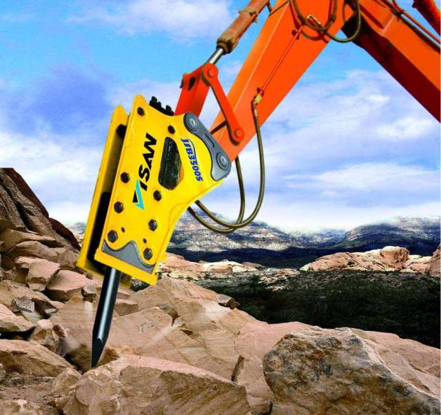 二手挖掘机破碎锤大小怎么配置?江苏鼎盛二手挖掘机应该配多大的锤?