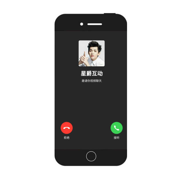 比如假装吴亦凡视频来电(想想就很激动呢)可以自定义来电人的头像