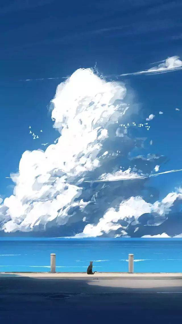 这么多超美的天空二次元插画,每一张都足以当壁纸!