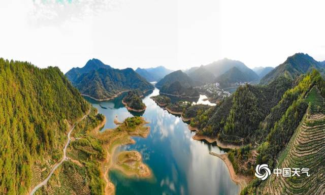 金陵 黃山全景圖 安徽黟县：塔川冬景如诗画-新华网