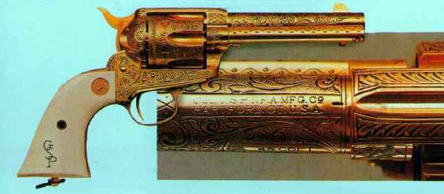 柯尔特象牙柄手枪巴顿将军的最爱中国也有一把