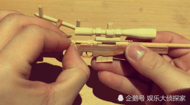 用筷子做枪可发射子弹图片