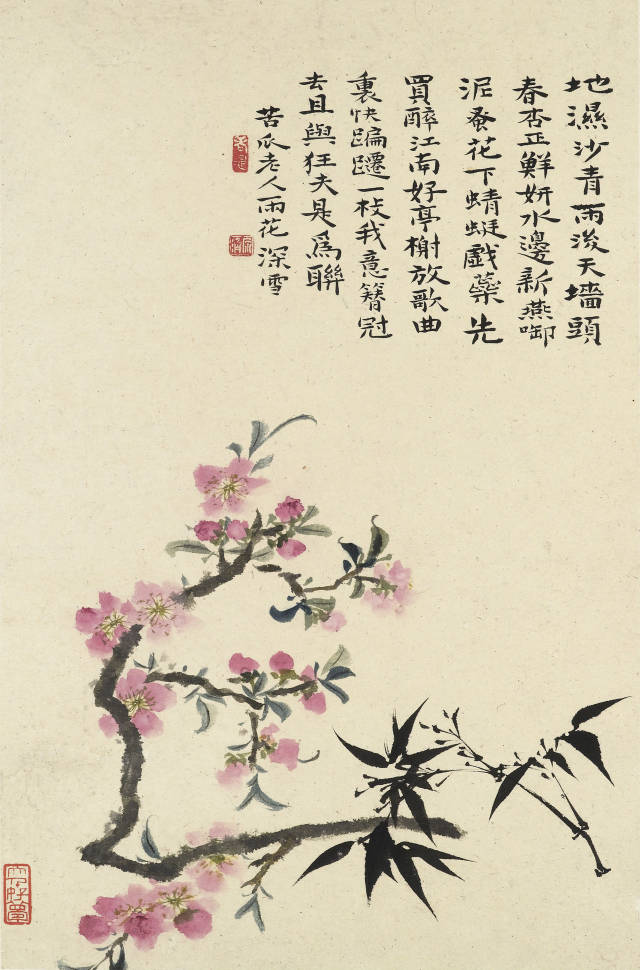 传世经典：石涛《花卉册页》十帧_绘画