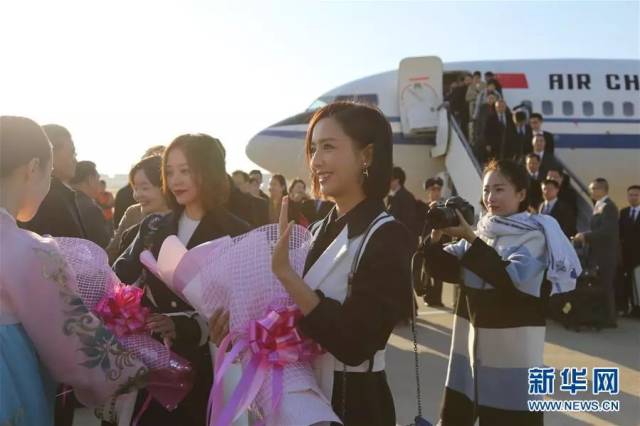 佟丽娅、张国立等人去朝鲜了!金正恩现场观看演出(视频)_中国