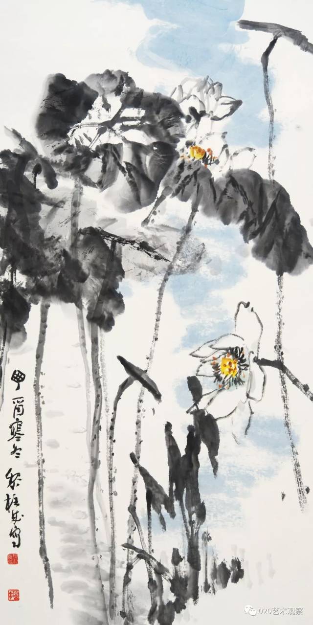 黎柱成以书写性花鸟走入自然的深处