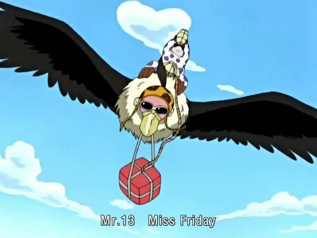 星期五则是一只戴着墨镜的秃鹰,这两个是一对搭档,在巴洛克工作社中