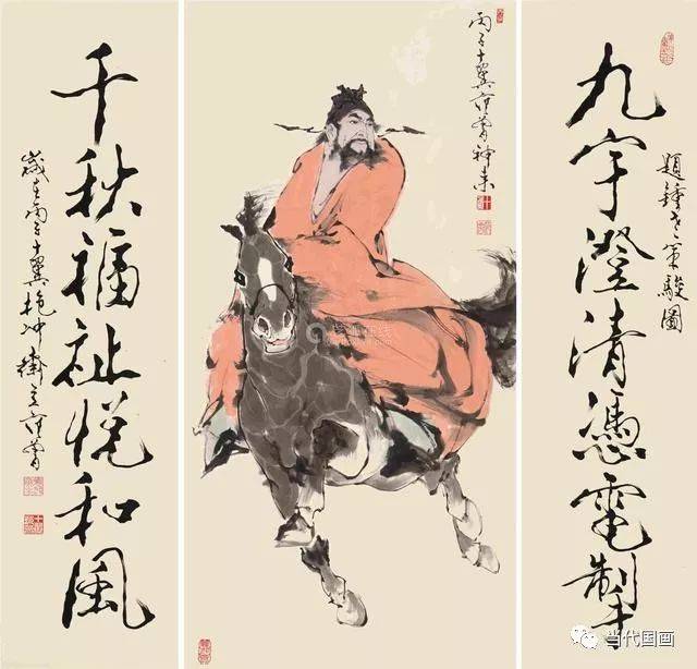 中国近代　古掛け軸中国民間画家 肉筆保證 唐物 AK1584A10-4 中国近代 古掛け軸中国民間画家 肉筆保證 唐物 AK1584A10-4 中国
