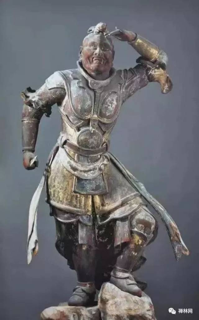 兴福寺-安底罗大将立像-镰仓时代 十三世纪-木造-高124.5公分