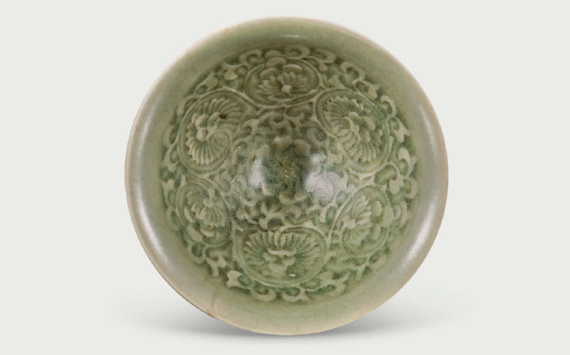 明耀州窑青釉团菊纹斗笠盏，北宋瓷器的代表品种_搜狐网