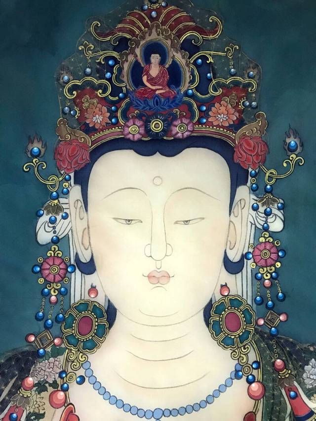 《法海寺壁画之水月观音》巨幅作品|中国艺术家董淑俪_手机搜狐网