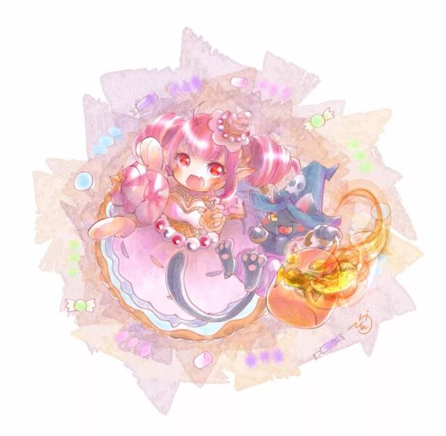 啊呜 一口将你吃掉 萌萌哒的公主和小精灵