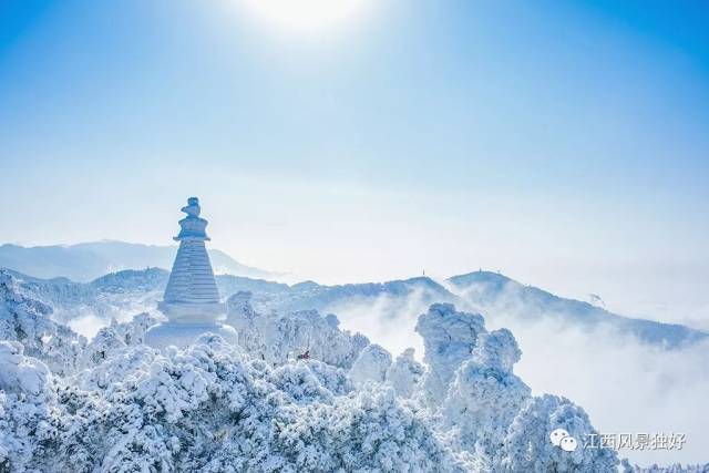 寻雾凇,观冰雪!冬天的庐山美出天际