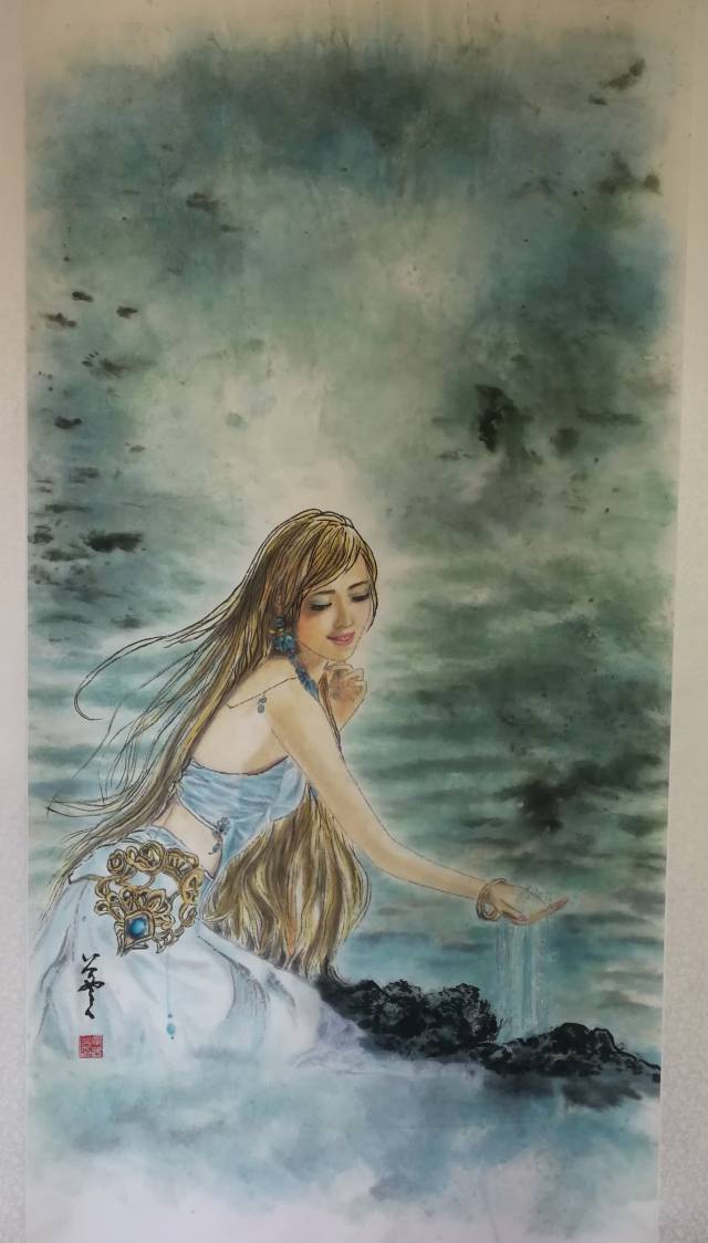 画家贾茜茜美人鱼作品系列