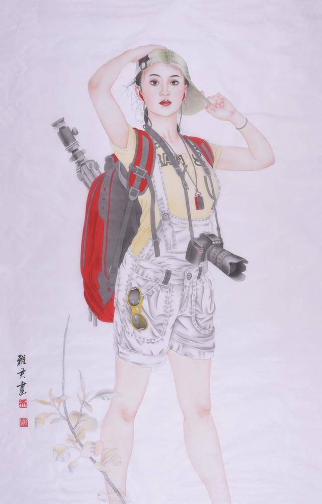 画家吴雅君清丽淡雅栩栩如生