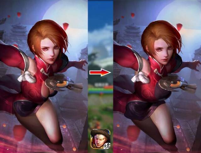 王者荣耀女英雄被加布料前后对比从此多了一份温暖少了一份快乐