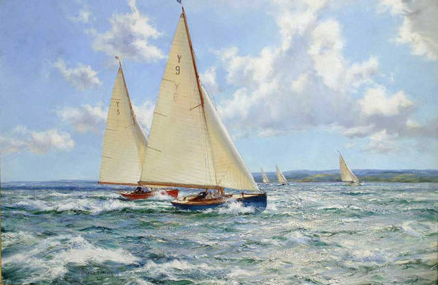 美国海洋画家Montague Dawson油画作品赏析_搜狐网