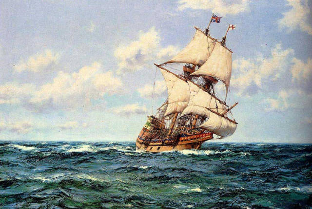 美国海洋画家Montague Dawson油画作品赏析_搜狐网
