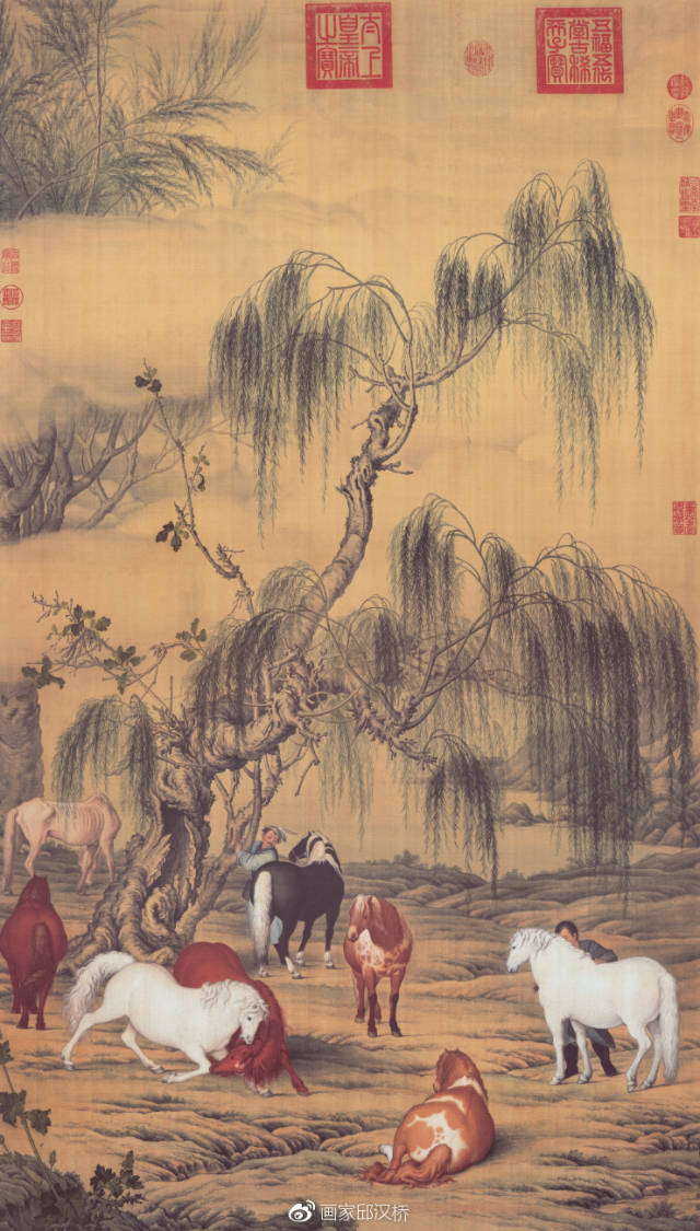 汉桥话画：郎世宁《八骏图》画马以报知遇之恩_中国
