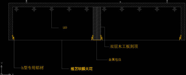 3,龍骨的組合安裝(雙扣碼鋁合金軟膜天花龍骨的使用方法) 注意事項: 1