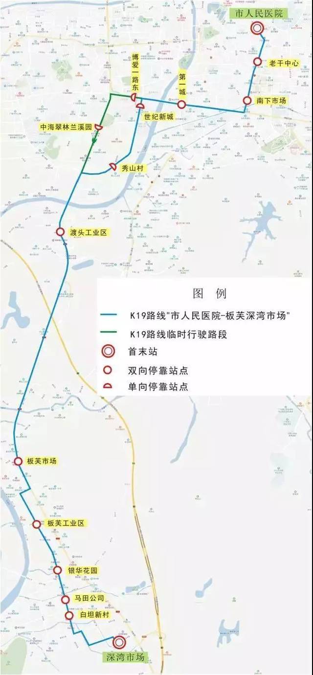 快速公交k19路线路图图片