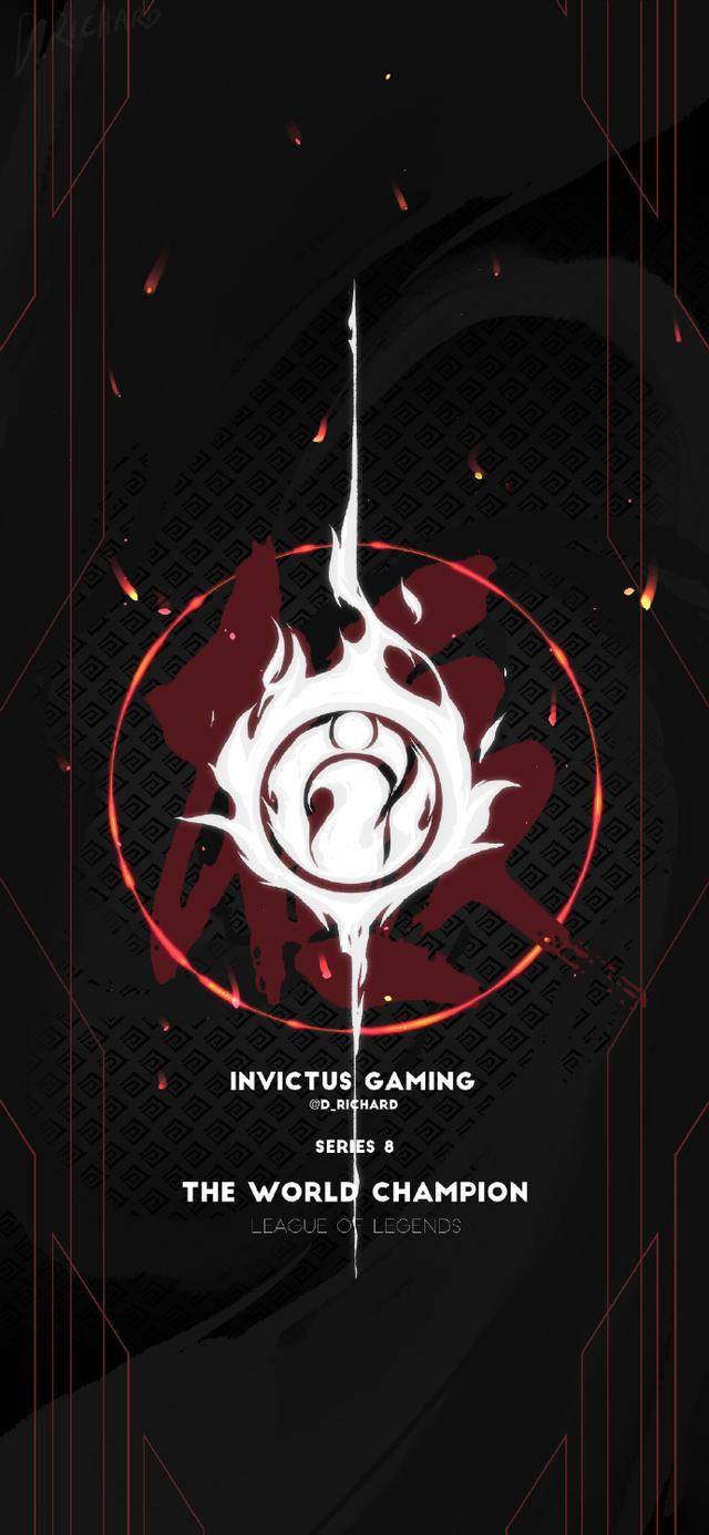 网友自制ig夺冠壁纸ig官博表示太好看了壁纸安排一波