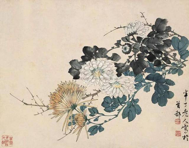 以帖入画“海派”变“京派”：陈半丁花鸟作品选辑（高清）_搜狐网