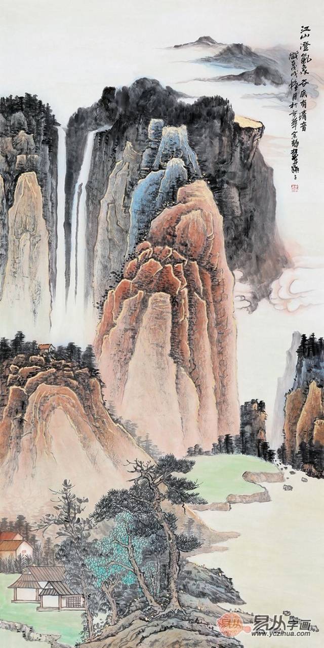 余静山水画作品欣赏图片