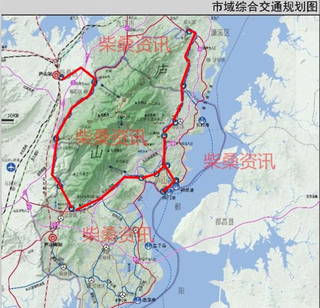 根据庐山市城市总体规划,九江将形成环庐山轻轨!