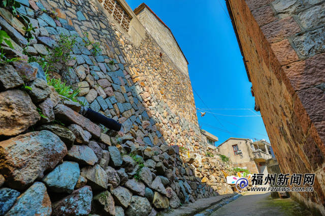 定海村是连江县的渔村,海面上经常停泊着各色渔船.