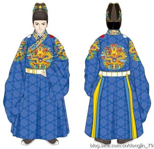 冕服(衮冕)是明代皇帝,皇及亲王,世子,郡王的和祭服,其中皇帝