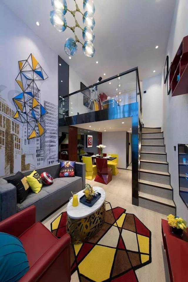 30平米loft小户型漫威范,年轻人的个性时尚专属空间!